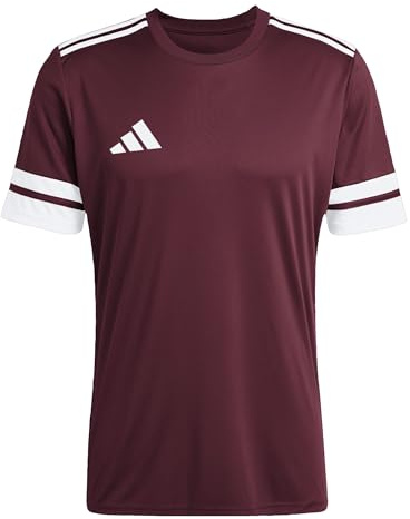 adidas Herren SQUADRA25 Jersey Short Sleeve, Team Maroon 2/White, XS