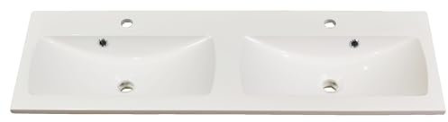 Aufsatzwaschbecken rechteckig, weiß, 120 x 38 cm