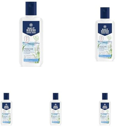 Salthouse Totes Meer Therapie Frische Dusche, mit Lemongrass-Duft für erfrischende Reinigung, 250ml (Packung mit 5)