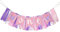 jijAcraft One Hochstuhl Banner, Rosa Lila One Hochstuhl Banner, Baby Mädchen First Geburtstags Banner Girlande, Beste Prinzessin Foto Requisiten für Babys 1st Birthday Party Deko