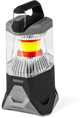 NEBO Galileo 1000 - Lampe und Campingleuchte - Aufladbare Camping Laterne & Power Bank mit Flex Power - 120˚ COB LED Beleuchtung - Camping Zubehör