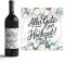 Ausgefallene Geschenk zur Hochzeit - Flaschenaufkleber 6er Set selbstklebend - Perfekt für Wein & Sektflaschen - Hochzeitsfeier