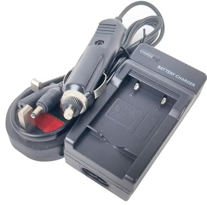 Mains/DC Battery Charger for NP-45 NP45 NP-45A NP-45B NP-45S Li-40B Li-42B EN-EL10 KLIC-7006 NP-80 NP-82 D-Li63 D-Li108 FinePix Exilim Easyshare Optio Xacti Series Digital Camera