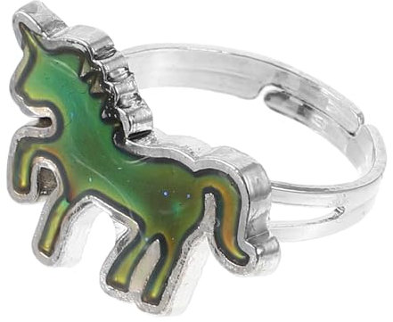 BESPORTBLE Einhorn-stimmungsring Für Frauen Und Mädchen Farbwechselring Temperaturreaktion Modischer Finger-schmuck Für Teenager
