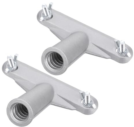 LALAFINA 2Pcs Broom Handle Threaded Adapter Durable Pole Handle Adapter for Roller Brushes Stable Connection for Enhanced Cleaning Efficiency Compatible with Various Broom Heads