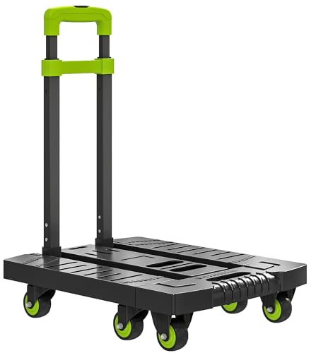HOMCOM Sackkarre klappbar Metall Transportkarre mit Räder verstellbarem Griff max. 200kg 102 cm Transportwagen Inkl Spannseil Stapelkarre Sackkarren für Umzug Werkstatt Lager