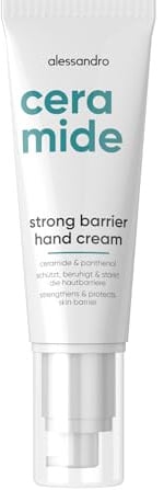 alessandro Ceramide Strong Barrier Hand Cream - Regenerierende Handcreme mit Ceramiden & Panthenol - Stärkt die Hautbarriere - Für trockene & irritierte Hände - Schnell einziehend - Vegan - 50ml