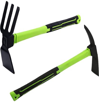 2pcs Garden Hoe and Hand Rake Set