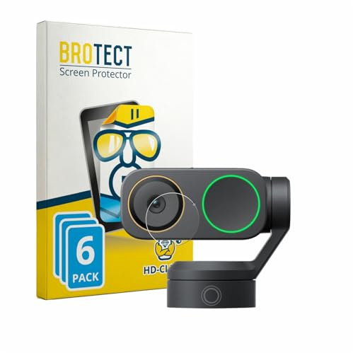 BROTECT 6 Stück Schutzfolie für Insta360 Link 2 Pro (Linse) Displayschutz Folie Made in Germany, Ultra-Klar