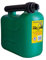 S Style CAN2 Unleaded Petrol Can and Spout Green 5 Litre