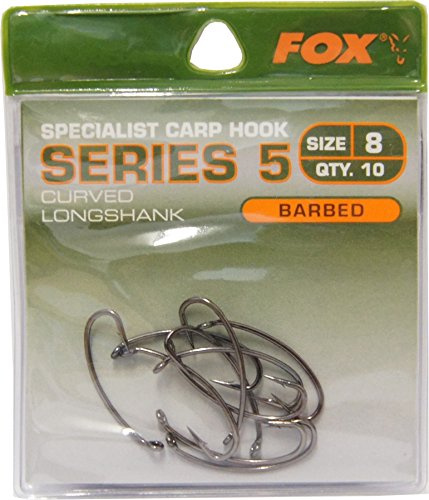 Fox Haken Karpfenhaken Series 5 Boiliehaken Boilies Pellets Angelhaken, Größe:8