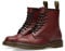 Dr. Martens 8 œillets, Rangers Femme, Rouge Cerise Rouge Lisse, 44 EU