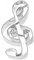 Birkmann 1010694010 Ausstechform Notenschlüssel, Stahl, Grau, 5 x 3 x 2 cm