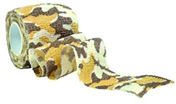 BANDE ADHESIVE EXTENSIBLE CAMO CAMOUFLAGE DESERT 5 CM X 4.5 M MILTEC 15933060 PROTECTION AIRSOFT