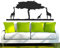INDIGOS UG WANDTATTOO w559 Afrika - Steppe, Giraffe Wandaufkleber 120x50 cm schwarz - Dekoration Fensterfolie - Wandaufkleber - Kinderzimmer Wohnzimmer Schlafzimmer Küche Badezimmer Büro Hotel