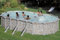 Summer Fun Stahlwandpool Set (6-teilig) hoch oval 500 x 300 x 120 cm, Stahl 0,45mm Steinoptik Folie 0,3mm blau