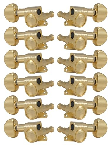Grover Mini Rotomatics Machineheads 12 String ~ 6+6 ~ Gold