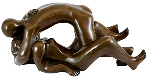 Kubistische Skulptur - Lovers (1913-1914) - Otto Gutfreund - Liebespaar - Akt Skulptur - Bronzefigur - Tschechischer Bildhauer