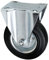 Bockrolle schwarzes Rad 75 mm Bockrollen (75 mm, Bockrolle schwarzes Rad)