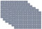Set de Table Design Petits Carreaux de Ciment Bleu en Vinyle - Set de 6