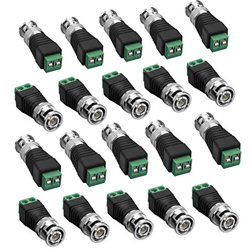 SIENOC BNC Stecker auf Klemmenblock Adapter für CCTV Video Kameras