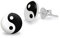 Monster Piercing Yin Yang Logo Bild 925 Sterling Silber Ohrstecker