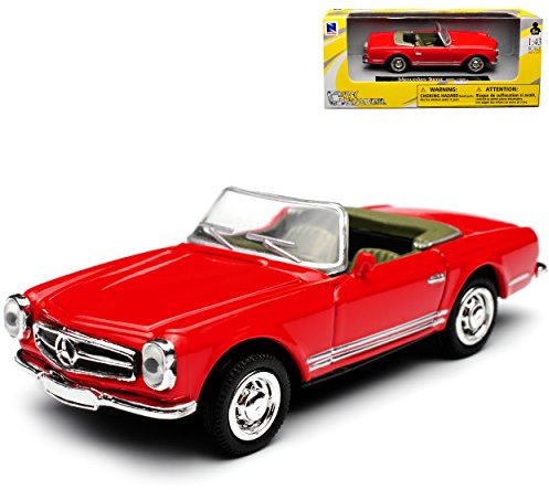 New Ray Mercedes-Benz 280SL Pagode Roadster Rot W113 1963-1971 1/43 Modell Auto