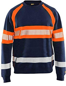 Blakläder Unisex Hi Vis Sweater Sweater High-Vis Größe M in Marineblau/gelb