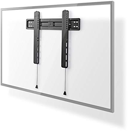 Support TV Mural Fixe - 32-55 - Poids d'écran Maximal Pris en Charge: 35 kg - Distance Minimale du Mur: 18 mm - Acier - Noir
