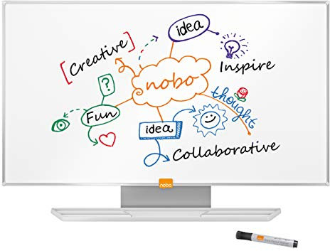 Nobo 1905296 Widescreen 32 Stahl Nano Clean Whiteboard weiß