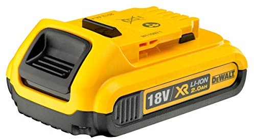 DEWALT Lot de 2 Batteries Li-ION 2 Ah, 18 V, Noir/Jaune