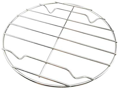 BESTONZON Edelstahl Grillrost Rund Abk¨¹hlgitter Backgitter Kuchengitter zum Keksen Braten Kuchen R?uchern Grillen Ausk¨¹hlen 20 cm