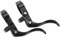Fahrradbremshebel, 1 Paar Universal Leichtbau Aluminiumlegierung Rennrad Fahrradbremshebel Set 31.8mm Zubehör(Schwarz) Reiten