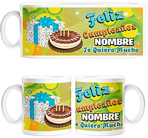 Diver Tazas Taza Personalizable con Nombre Feliz cumpleaños Regalo de Cumple - Cerámica