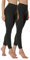 Yenita Thermoleggings Gefütterte Damen Legging mit Innenfleece im 2er Pack, Winter Seamless Thermo Legging in Anthrazit meliert, GR: M/L