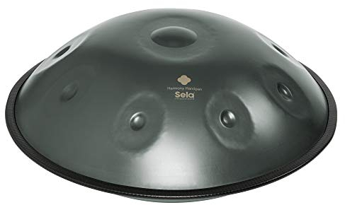 Sela SE 206 Harmony Handpan F# Romanian Hijaz, inkl. gepolsteter Tasche und Baumwollhandschuhe, Steel Drum, handgefertigt, hochwertiges Percussioninstrument