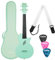 Cascha Carbon Fibre Ukulele Set (Konzert Ukulele inkl. Gigbag, Ukulelengurt, Tuner & 3 Picks) Mint