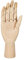 Relaxdays Holzhand, rechte Hand HBT: 25 x 8 x 5 cm, bewegliche Finger, realistisch Zeichnen, Malhilfe, Modellhand, natur