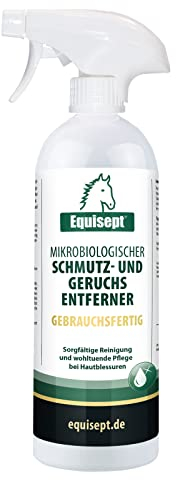 Equisept Schmutz- & Geruchs-Entferner Gebrauchsfertig 750ml - Stoppt Gerüche - Hygiene Reiniger für Pferdestall, Box, Pferdedecken, Putzzeug - natürlich & unbedenklich für Tier und Mensch