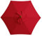 SMLJFO 10 pies 6 Costillas sombrilla reemplazo toldo Cubierta al Aire Libre Mercado Mesa Paraguas toldo Impermeable Anti-Ultravioleta Paraguas reemplazo Tela/Rouge