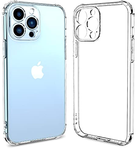 Uluck Case Built in Camera Protector Compatible with iphone 13 Pro, Crystal Clear Anti-Scratch Case, Protect the Camera Lens, Shockproof Bumper Cover Phone Case Cover- 6.1inch