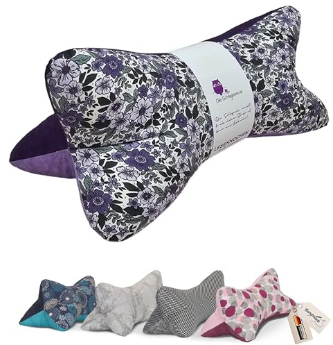 Leseknochen Blumen Nackenkissen Handmade in D, waschbar (Wie bei Ami)