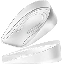 Sbomi Erhöht Halbe Einlegesohlen aus Transparent Gel Innerhalb Erhöhung Sport Einlegesohlen Unsichtbar Erhöhung Schuheinlage Stoßdämpfung für Herren Dame (3cm für Frauen)