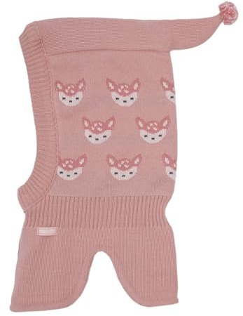 MAXIMO Mädchen Mütze Altrosa/schwarz/pastelllila/rosé 53
