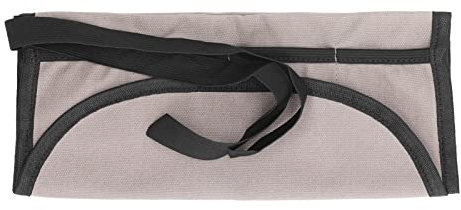 Tyenaza Canvas Tool Roll,Large Tool Roll Up Bag Multifunctional Roll Type Storage Packet Portable Carry On Pouch with 4 Slots for Carving Chisel Tools