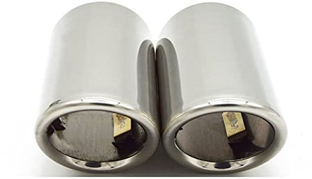Auspuffblenden Auto Auspuff Endrohr Zubehör Für Passat Für B7 Für CC Für Tiguan 2011 2012 2013 2014 2015 2016 2017 Auspuffrohr (Farbe : Silber, Größe : for Passat for B7 for CC)