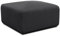 DOMO. collection Polsterhocker Malia, Cord Modul-Sofa, Hocker, Modul-Couch, Einzel-Polsterelement, kombinierbar, Sitzhocker, 85 x 85 x 42 cm (BxTxH), anthrazit