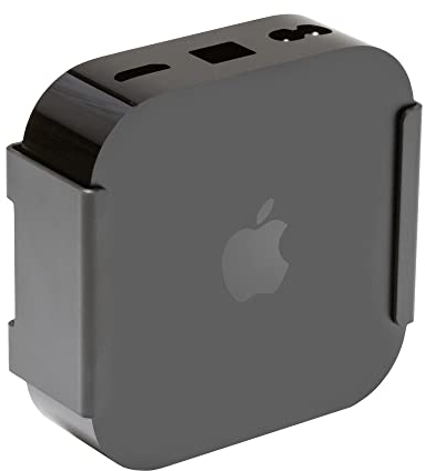 HIDEit Halterung für Apple TV 4K 3. Generation - American Company - Patentierte Stahlhalterung für Apple TV 4K 3. Gen - Wandmontage, VESA 100