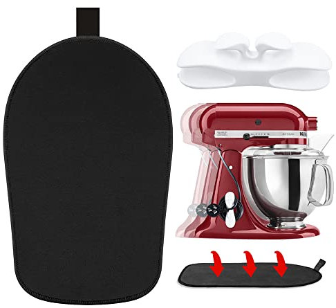 Sliding Mat for Kitchenaid Stand Mixer Slider Mat with Bendable Cord Organizers for KitchenAid 4.5-5 Qt Appliances Air Fryer Slider Mat