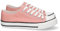 shoes&blues.es 74815-Zapatilla Plana de Mujer, Comoda, con Material de Lona, Estilo Bamba Casual, y Cierre de Cordones. Talla 38 Rosa